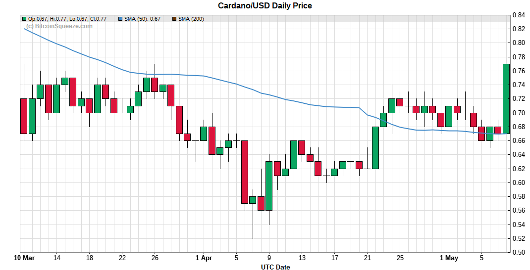 Cardano/USD Daily Price Chart